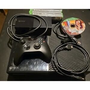 Xbox One Console Lot With 5 Games, Controller And Hookups